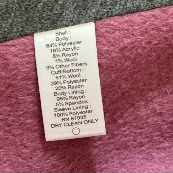 LOGO By Lori Goldstein Animal Print Poly Blend Statement Coat Size 12-14 (GUESS) - Picture 6 of 12